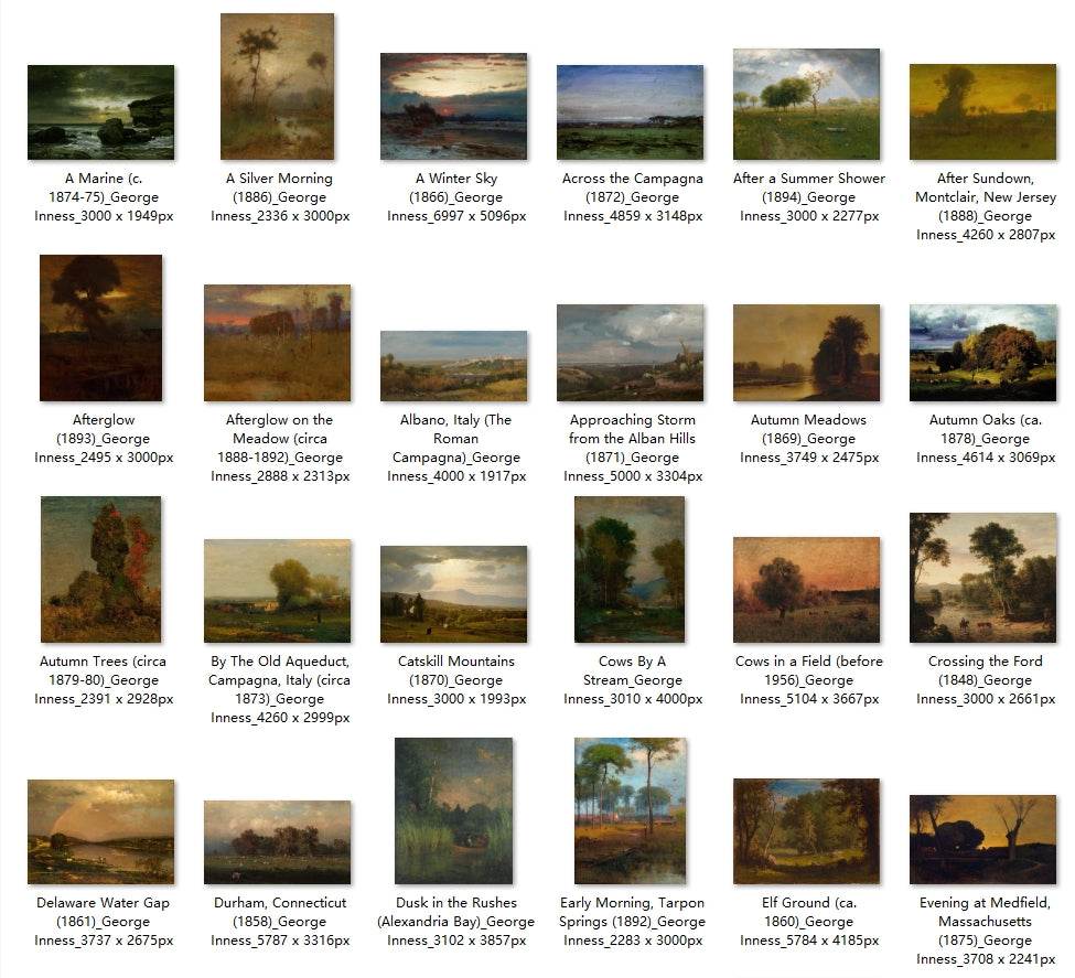 101 Painting Images by George Inness (American, 1825-1894) - Gandhanra-ART