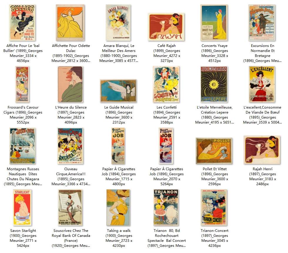 23 Painting Images by Georges Meunier (French, 1869-1942) - Gandhanra-ART