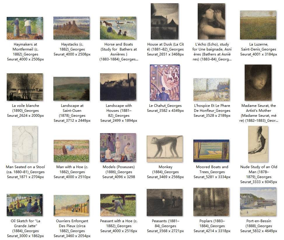 85 Painting Images by Georges Seurat (French, 1859-1891) - Gandhanra-ART