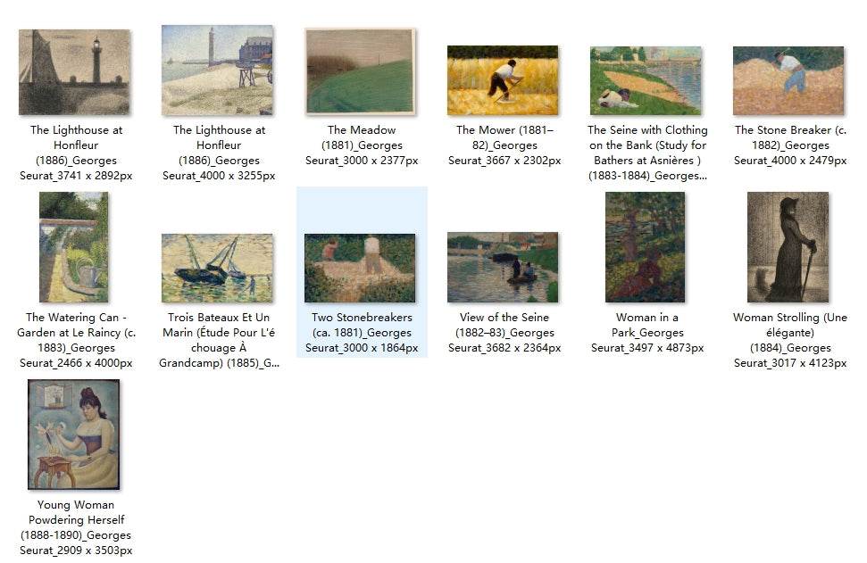 85 Painting Images by Georges Seurat (French, 1859-1891) - Gandhanra-ART