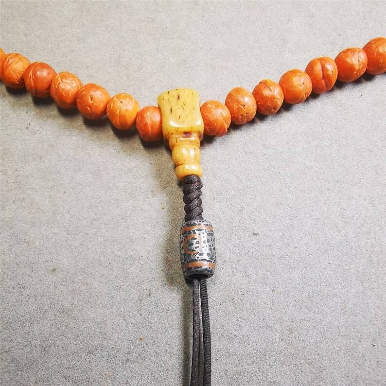 Cold Iron 3 Eyes Dzi Marker Beads 0.47"