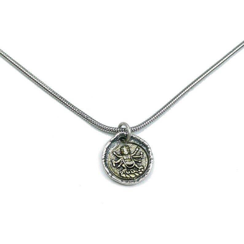 Tibetan Buddhism Lucky Charm, Silver Amulet of Mahakala,Ganesha Elephant,Stupa - Gandhanra-ART