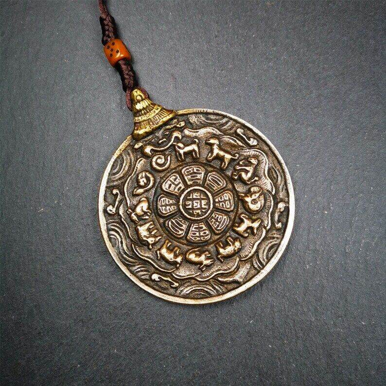 Amulet,Melong Mirror, SIPAHO(srid pa ho),Jiugong Bagua Badge - Gandhanra-ART