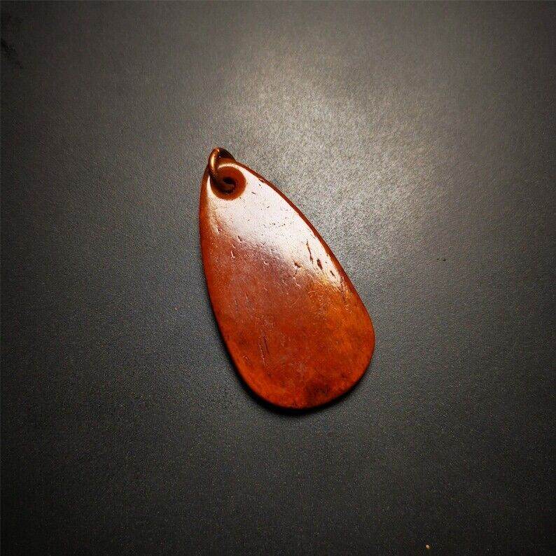 Amulet,Yak Bone Carved OM Mani Padme Hum Mantra,Tibetan Letter - Gandhanra-ART