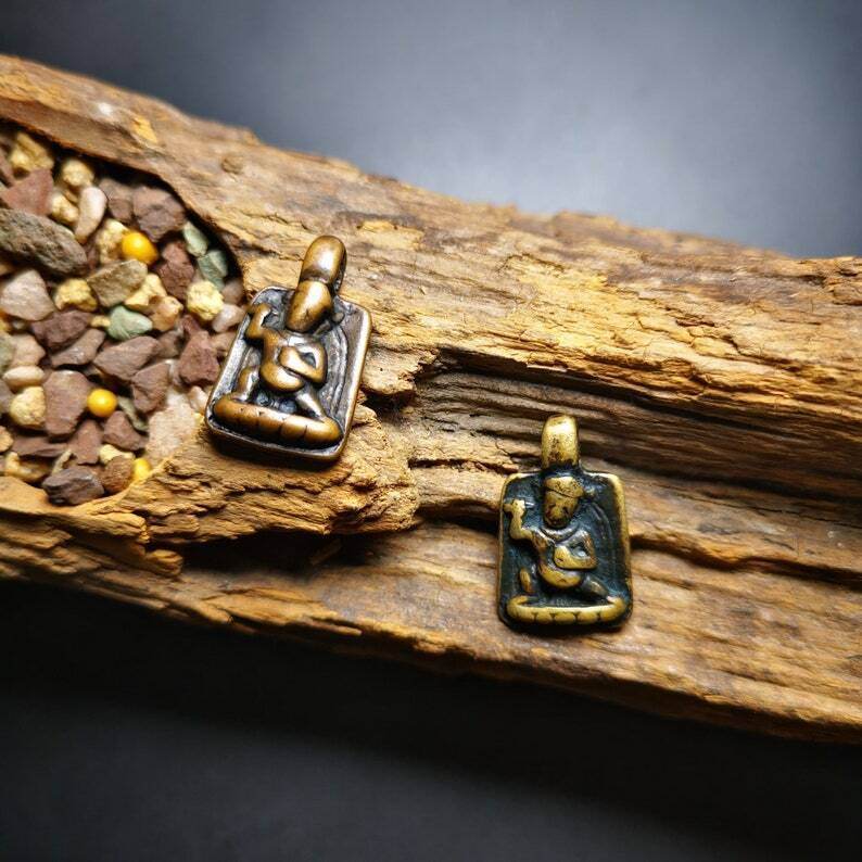 Mala Amulet Pendant,Vajrapani Mantra Dot Prayer Beads Accessories - Gandhanra-ART