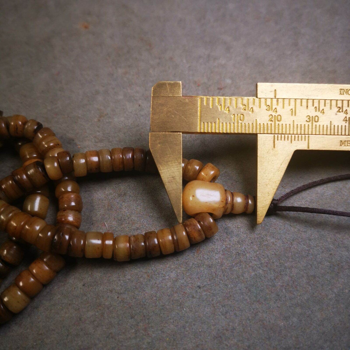 Yak Bone Mala,108 Prayer Beads Necklace - Gandhanra-ART