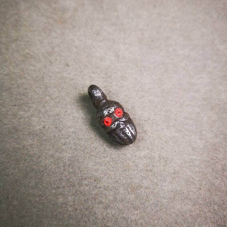 Mala Counter Clip,Skull Bum Counter Clip for Prayer Beads - Gandhanra-ART
