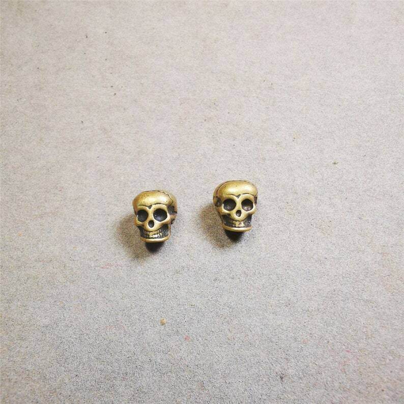 Mala Spacer Beads,Citipati Skull Marker Beads for Prayer Bead Necklace - Gandhanra-ART