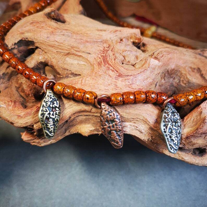 Mala Counter Pendant,OM Bead Amulet - Gandhanra-ART