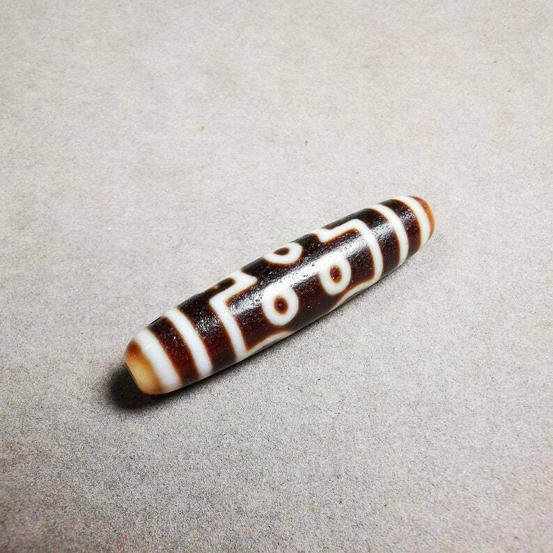 7 Eyed Dzi Bead - Gandhanra-ART