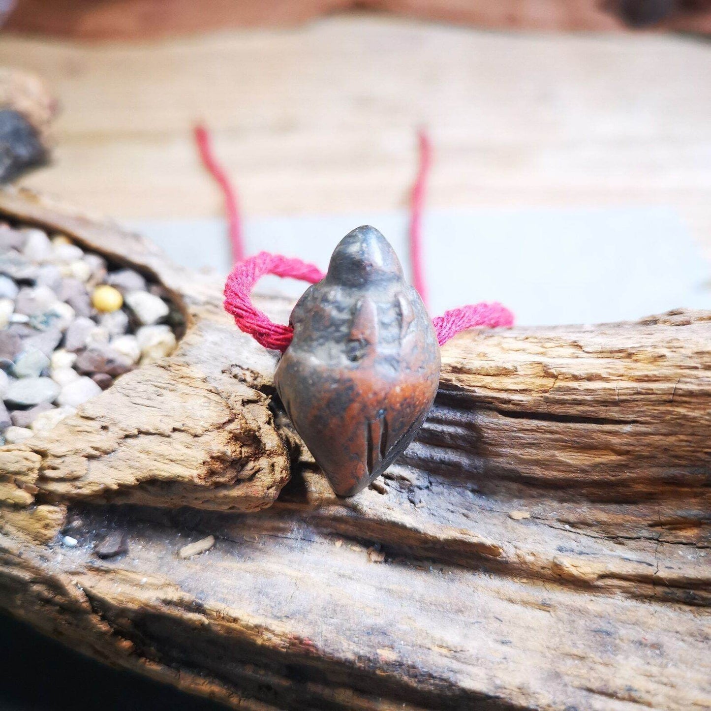 Old Tibetan Niang La Tsa Tsa Statue Amulet, Small Stupa,Pagoda Pendant - Gandhanra-ART