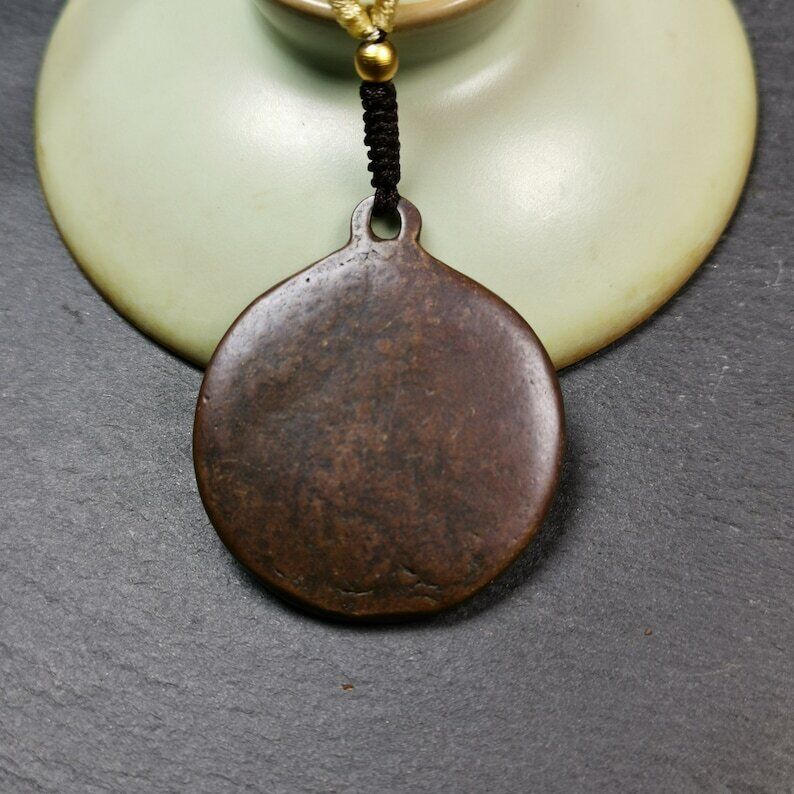 Gandhanra Antique Tibetan Thokcha Amulet,Chakrasamvara with Vajravarahi Badge