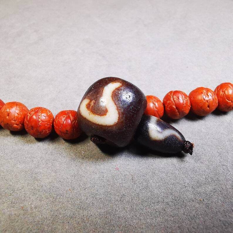 T-drilled 3-Hole Mala Bead - Gandhanra-ART