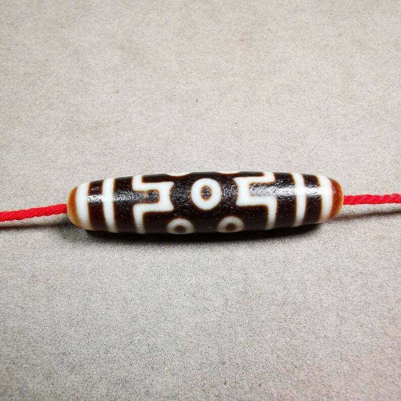 7 Eyed Dzi Bead - Gandhanra-ART