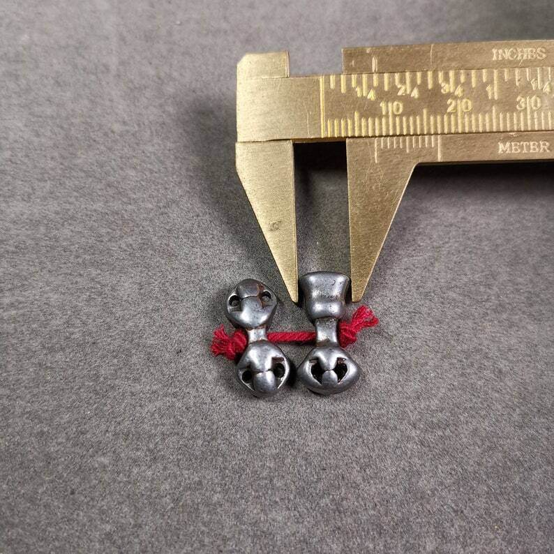 Handmade Tibetan Amulet Pendant,Mini Vajra and Dorje Bell, Mala Accessories - Gandhanra-ART