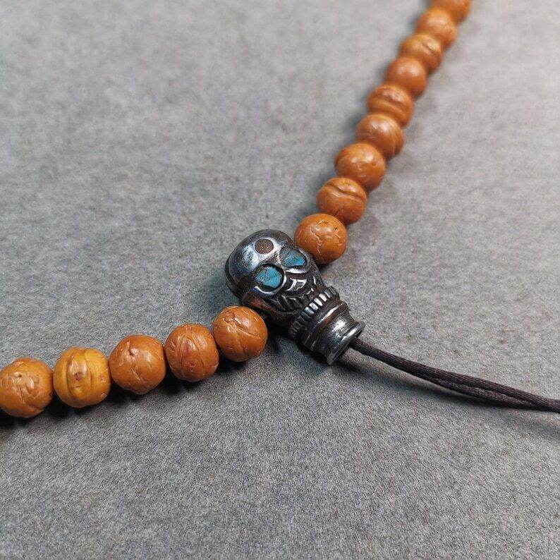 Mala Guru Bead, T-drilled 3-Hole Connector Bead - Gandhanra-ART