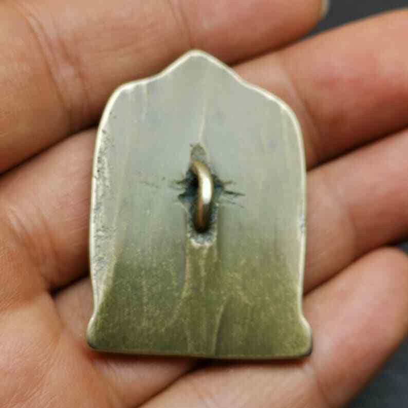 Gandhanra Vintage Vajrapani Amulet,Tibetan Buddhism Statue Badge,Made of Bronze