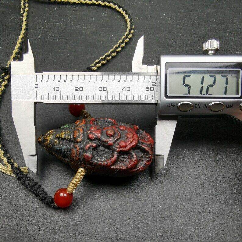 Old Tibetan Tsa Tsa Amulet, Scorpion Guru of Padmasambhava,Scorpion Terma Amulet - Gandhanra-ART