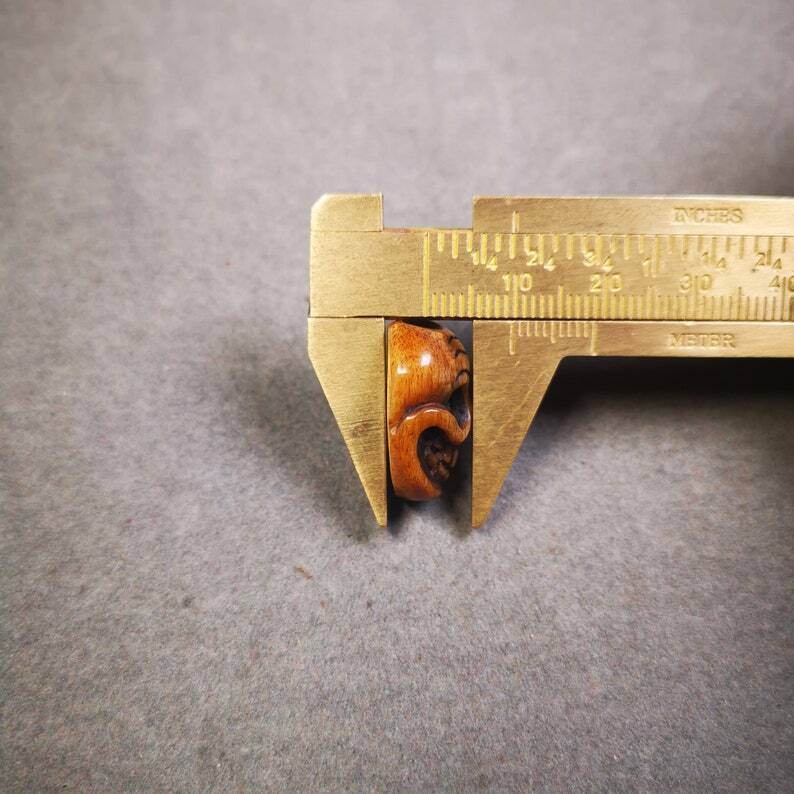 Yak Bone Carved Citipati Skull Amulet Pendant,Spacer Bead for Mala - Gandhanra-ART