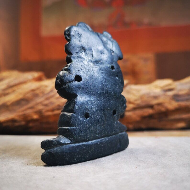 Gandhanra Tibetan Buddhism Statue,Vajrapani Statue,Made of Obsidian