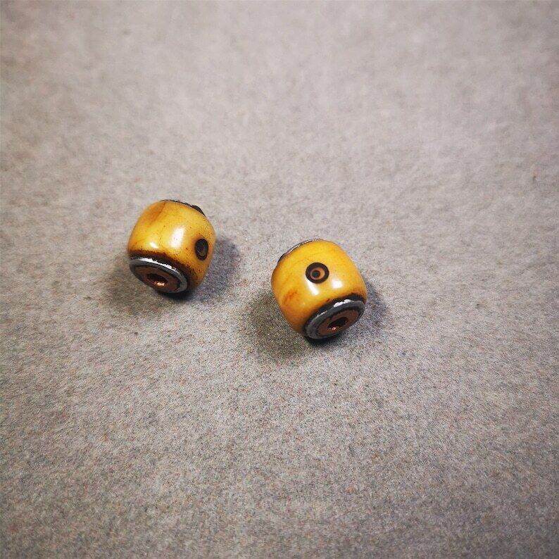 Mala Spacer Bead,Yak Bone Dice Marker Beads for Prayer Bead Necklace - Gandhanra-ART