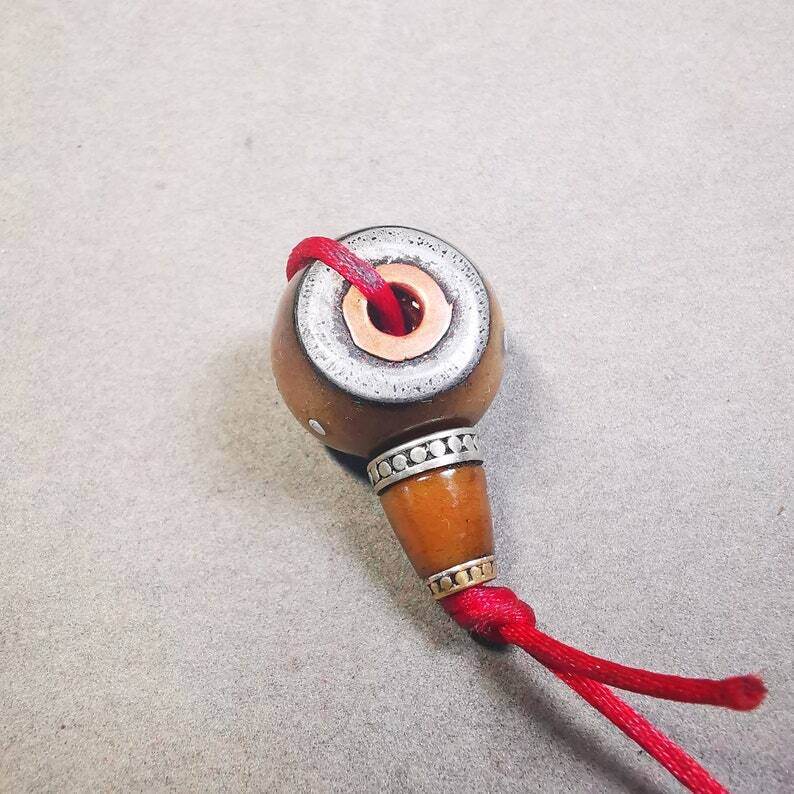 Guru Bead, T-drilled 3-Hole Bead - Gandhanra-ART