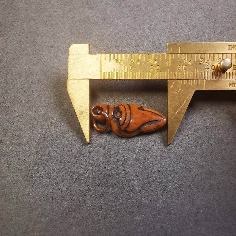 Yak Bone Amulet,Shankha,Conch Pendant - Gandhanra-ART