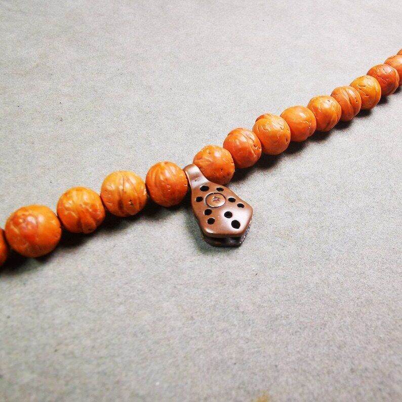 Mala Counter Clip,Mantra Dot Shape Bum Counter Clip for Prayer Beads - Gandhanra-ART