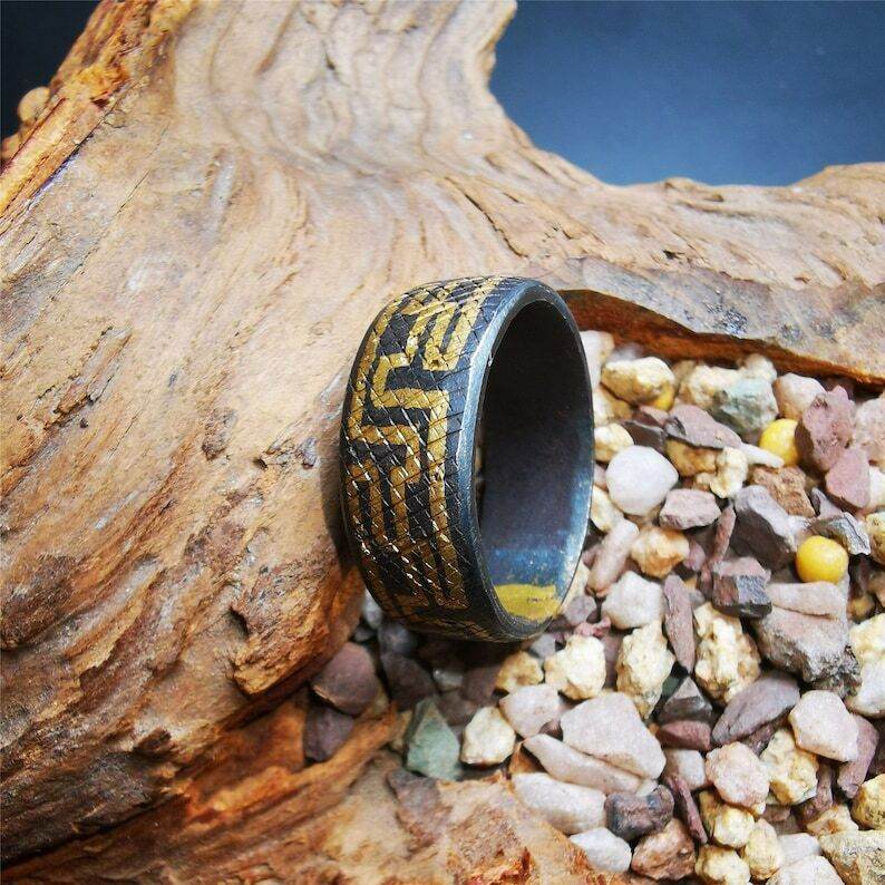 Gandhanra Unique Handmade Tibetan Ring,Made of Gold Filled and Silver Filled - Gandhanra-ART
