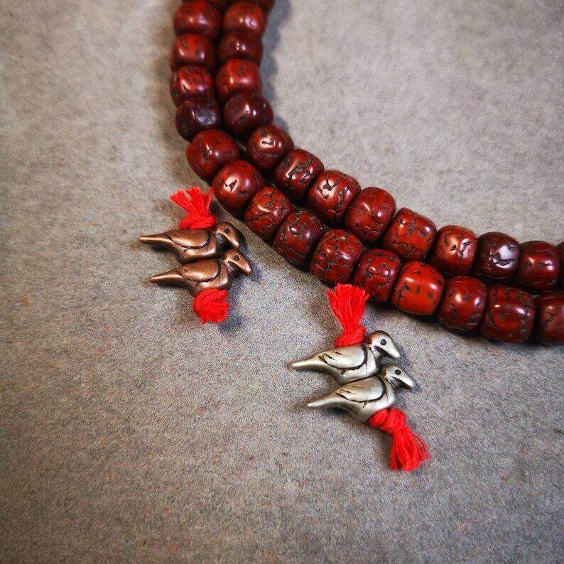 Amulet Pendant,Mini Lucky Bird, Mala Prayer Beads Accessories - Gandhanra-ART