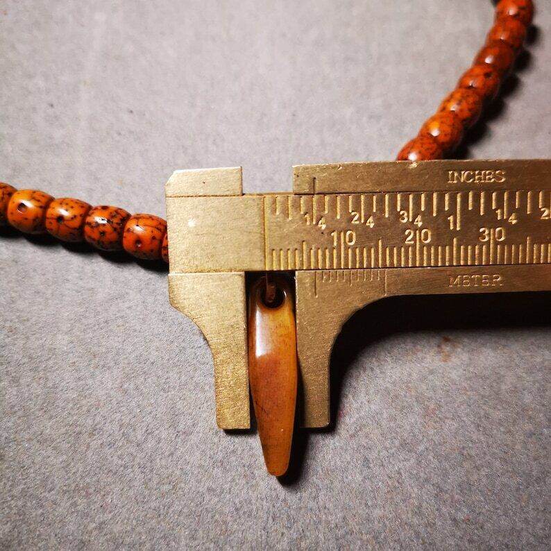 Yak Bone Carved Mani Jewel Prayer Bead Pendant - Gandhanra-ART