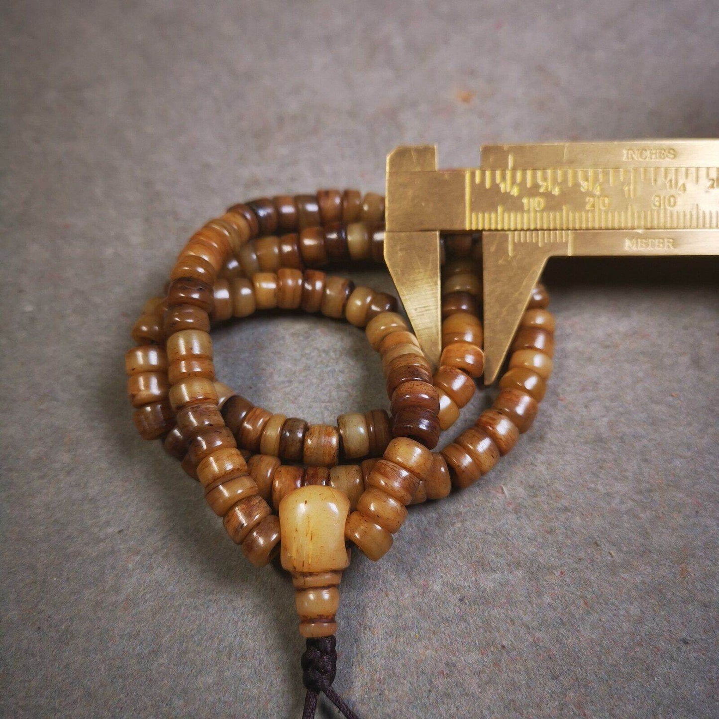 Yak Bone Mala,108 Prayer Beads Necklace - Gandhanra-ART