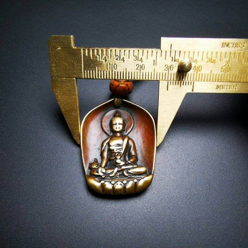 Buddhist Protective Pendant,Shakyamuni Gautama Amulet - Gandhanra-ART