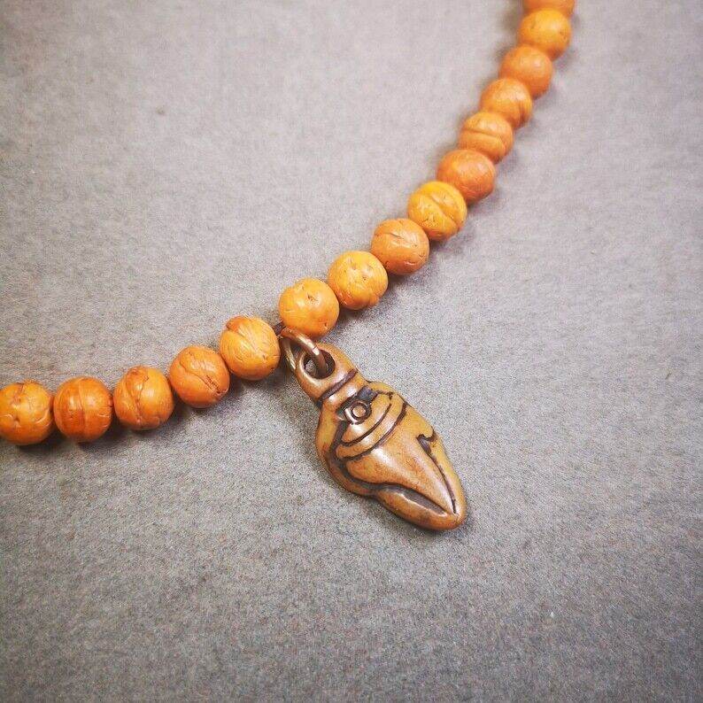 Yak Bone Amulet,Shankha,Conch Pendant - Gandhanra-ART