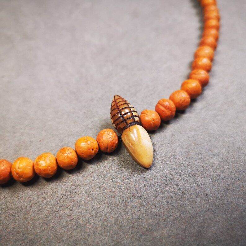 Yak Bone Carved Spacer Bead for Mala,Niang La TsaTsa Statue,Stupa Amulet - Gandhanra-ART