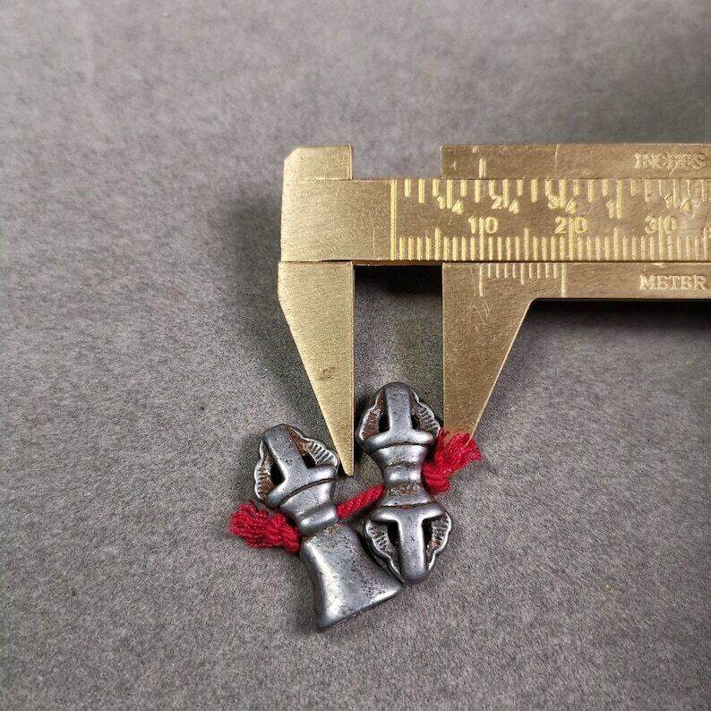 Amulet Pendant,Mini Vajra and Dorje Bell, Mala Accessories - Gandhanra-ART