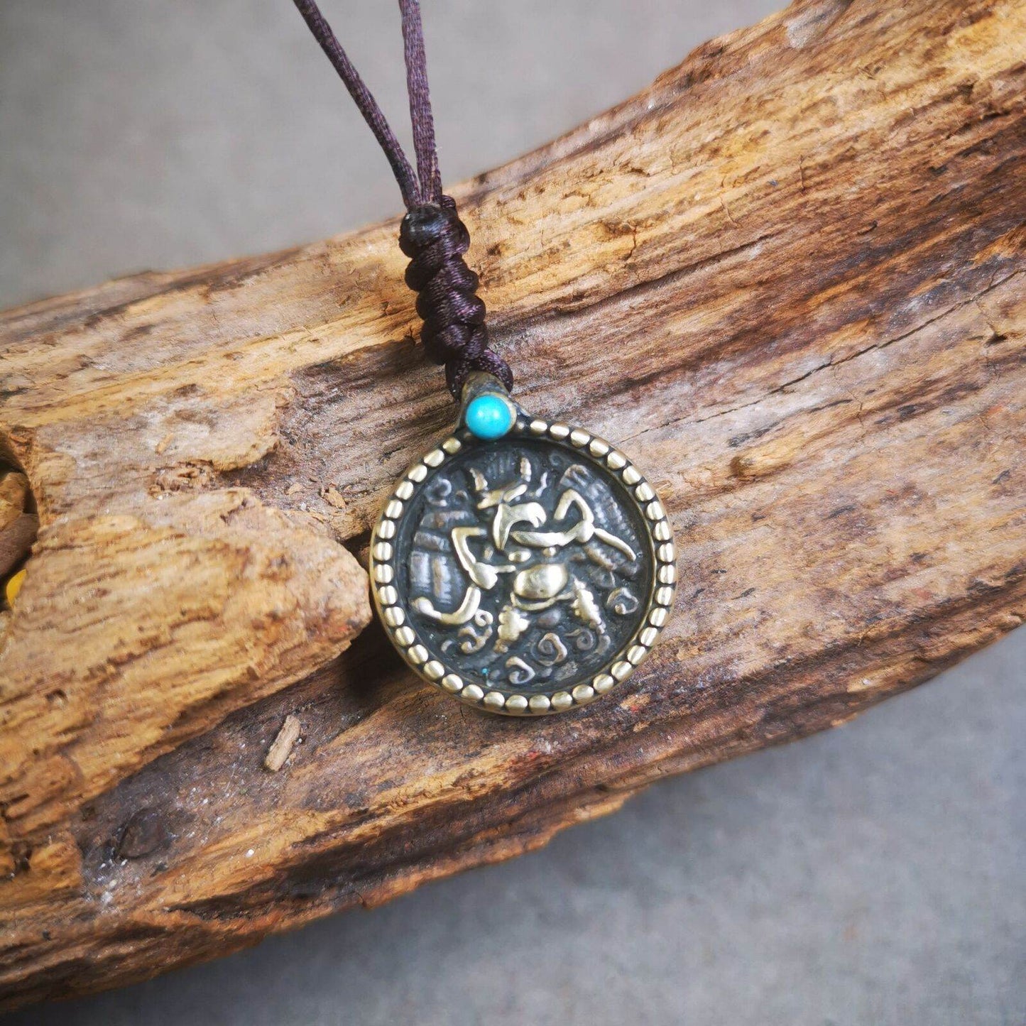 Buddhist Amulet,Bag Hanging, Garuda / Vajrapani - Gandhanra-ART