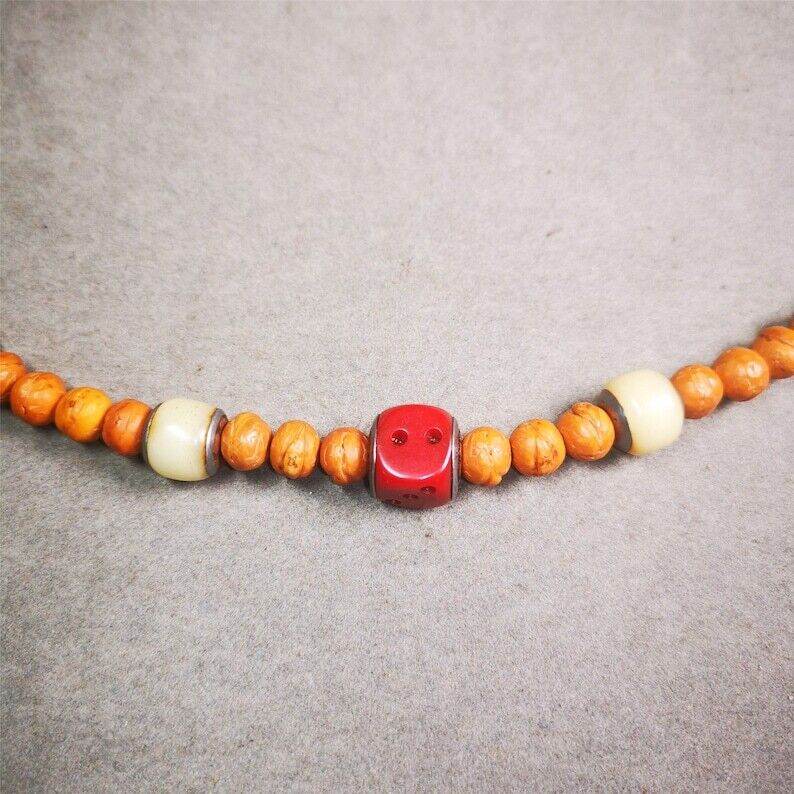 Mala Spacer Bead,Yak Bone Dice Marker Beads - Gandhanra-ART