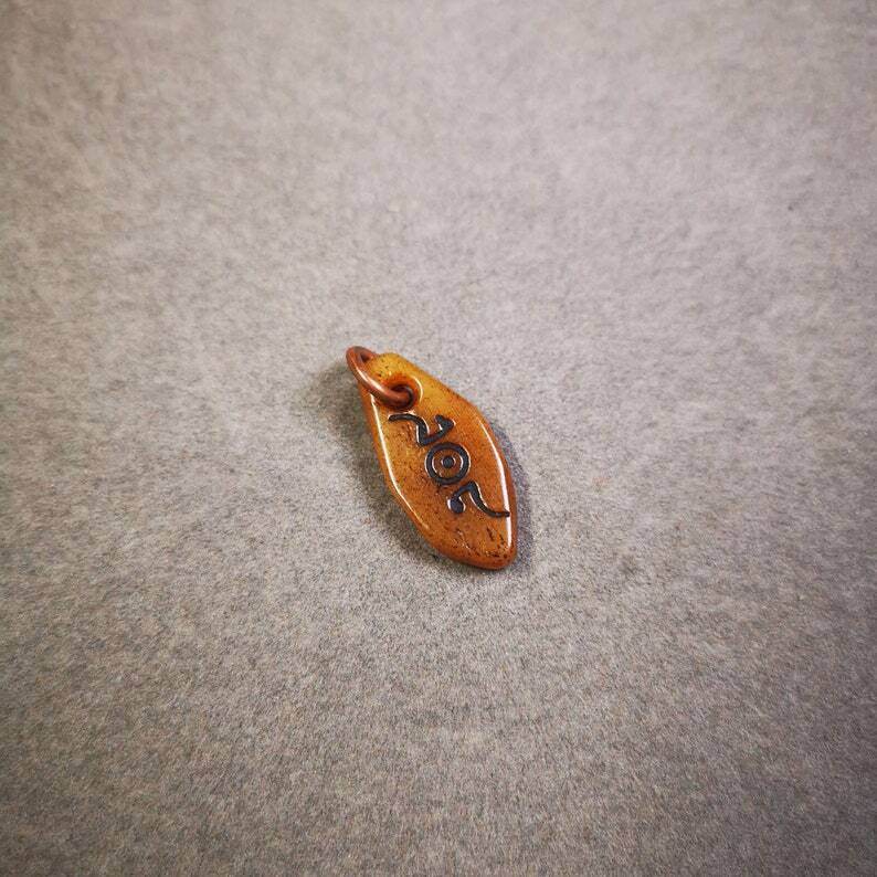 Yak Bone Carved Mani Jewel Prayer Bead Pendant - Gandhanra-ART