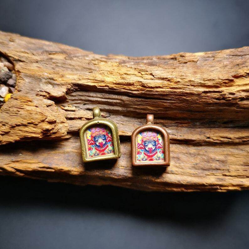 Gau Ghau Shrine,Drashi Lhamo,Zashi Lhamo,Altar Amulet Pendant - Gandhanra-ART