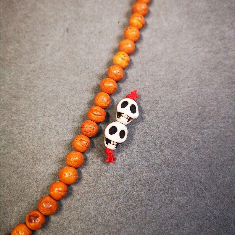 Citipati Skull Marker Beads 0.4"×0.47"