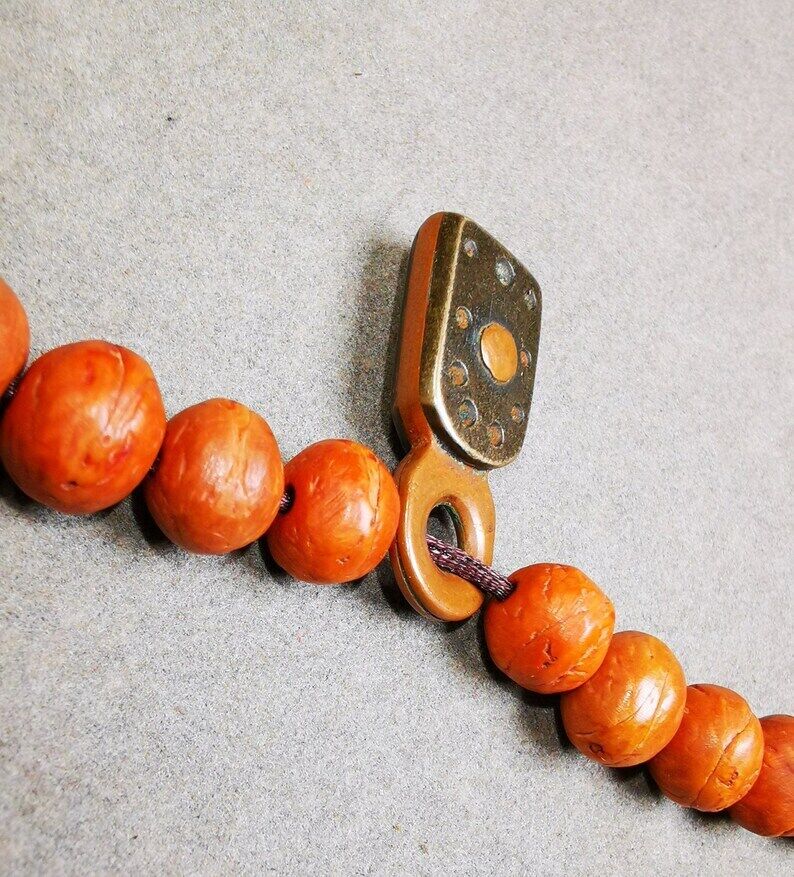 Tibetan Buddhist Mala Pendant,Mantra Dot Charm Amulet for Prayer Beads