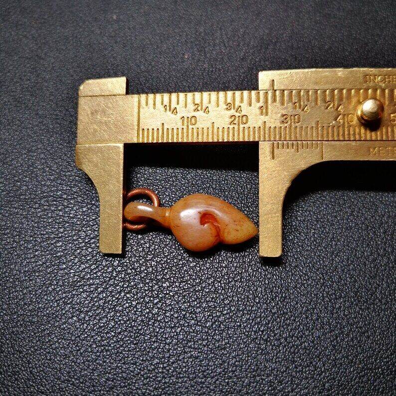 Yak Bone Carved Conch Prayer Bead Pendant,Bead Counter Clip Amulet for Mala - Gandhanra-ART