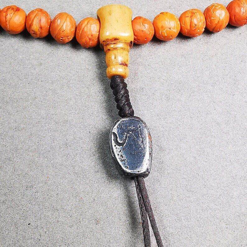 Amulet,Skull Citipati Spacer Pendant Bead for Mala,Necklace,Prayer Bead - Gandhanra-ART