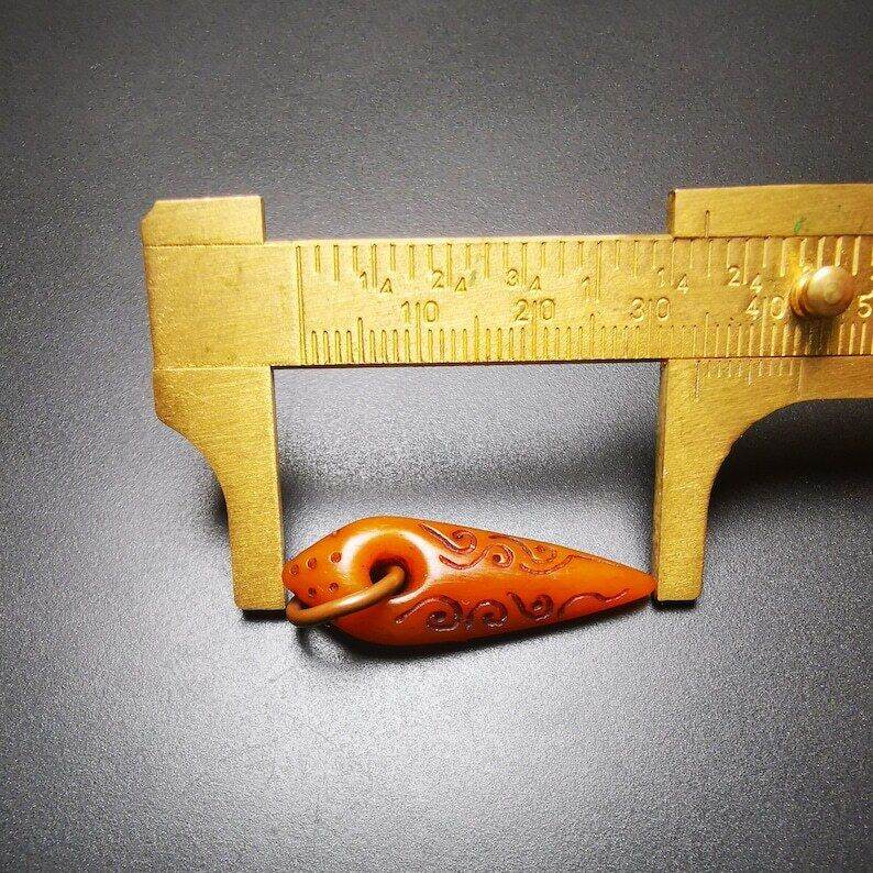 Yak Bone Amulet Vajra Kila(Dorje Phurba) for Mala,Prayer Beads - Gandhanra-ART
