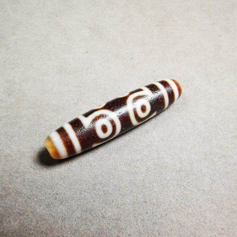 7 Eyed Dzi Bead - Gandhanra-ART