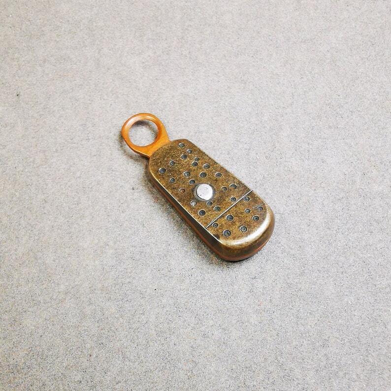 Tibetan Buddhist Mala Pendant,Mantra Dot Charm Amulet for Prayer Beads