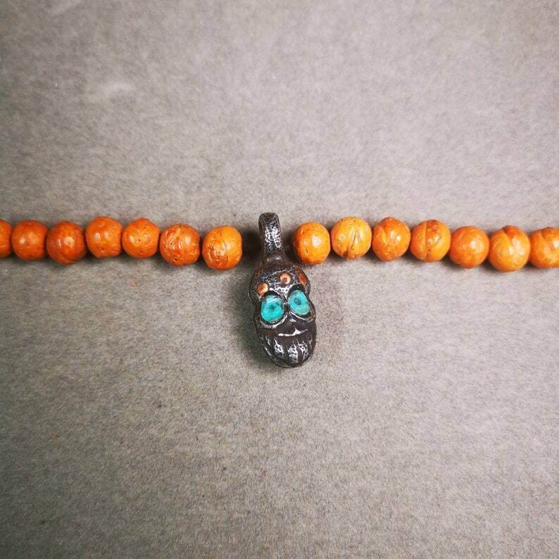Mala Counter Clip,Skull Bum Counter Clip for Prayer Beads - Gandhanra-ART