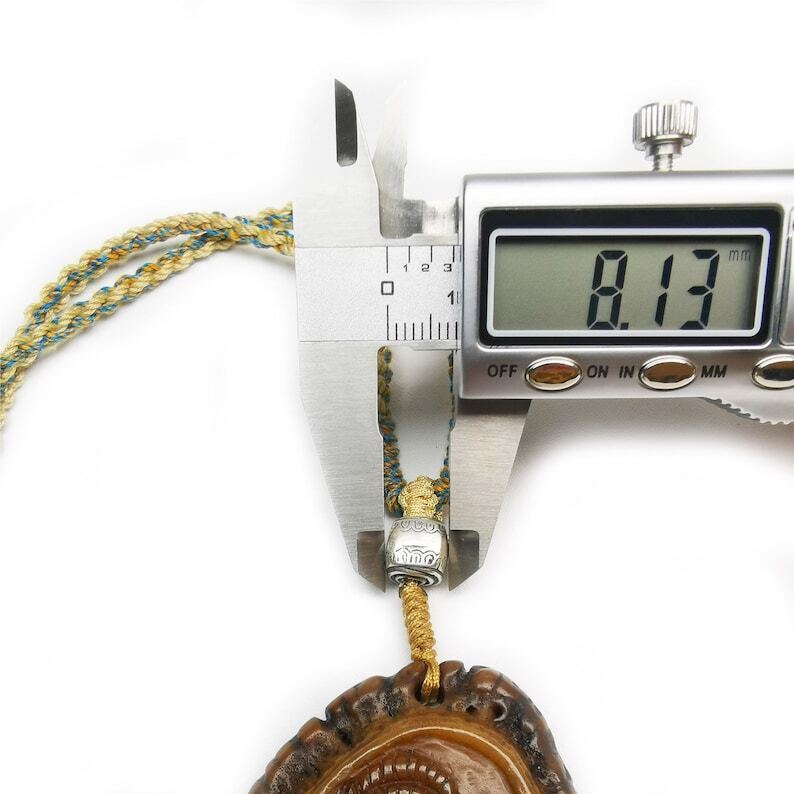 Yak Bone Carved Amulet, 2.28"×1.73" Gandhanra-ART