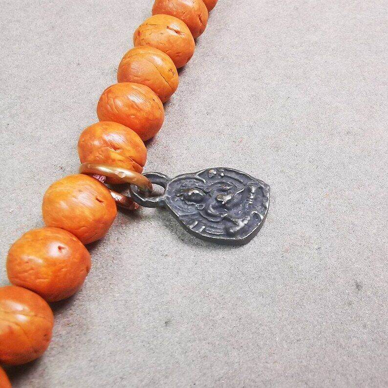 Mala Pendant,Yellow Jambhala Amulet - Gandhanra-ART